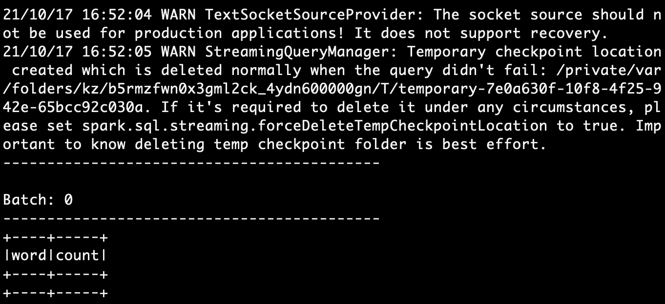 “流动的Word Count”启动界面 图片